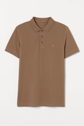 Men’s truffle Brown Oversized Polo Tee
